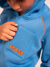 "HIGHER STATE OF CONSCIOUSNESS" COLLECTION I KIDS ZIP HOODIE RBFBF FRONT STITCH W/ LARGE BACKPRINT I UNISEX