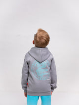 "HIGHER STATE OF CONSCIOUSNESS" COLLECTION I KIDS ZIP HOODIE RBFBF FRONT STITCH W/ LARGE BACKPRINT I UNISEX