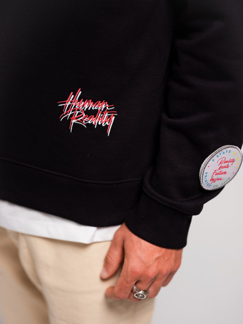 "Human Reality" Collection | Crew Neck w/ wide shoulder back print I UNISEX